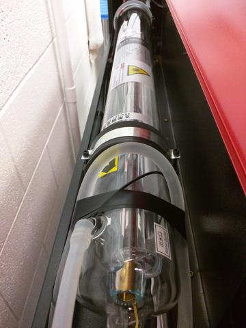 The laser source is quite impressive to look at