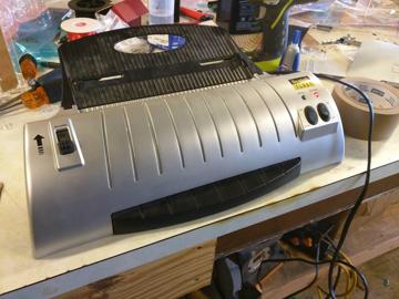 The cheapo laminating machine.