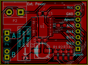 TB6612FNG motor control board copper layout